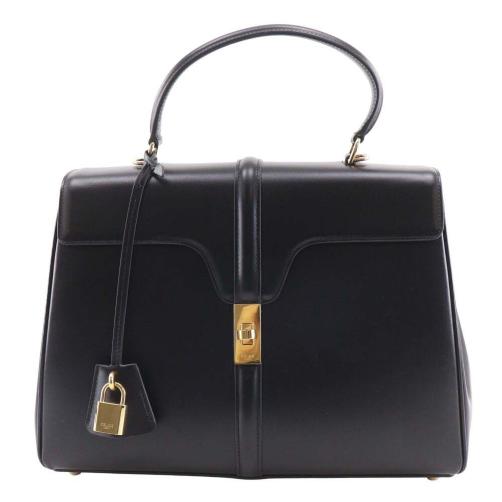 Celine CELINE 16 Sze Classic Handbag 2-Way Shoulder Bag 187373BEY Calfskin Bl...